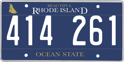 RI license plate 414261