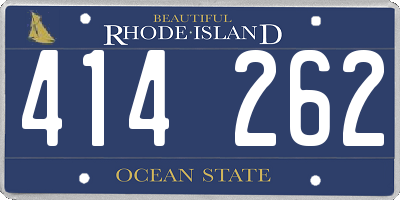 RI license plate 414262
