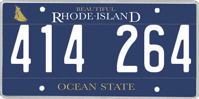 RI license plate 414264