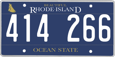 RI license plate 414266