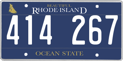 RI license plate 414267