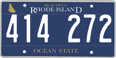 RI license plate 414272