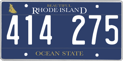 RI license plate 414275