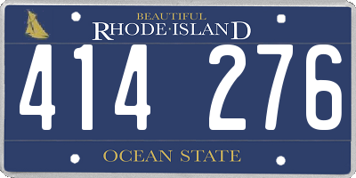 RI license plate 414276
