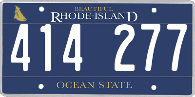 RI license plate 414277