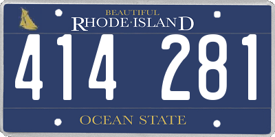 RI license plate 414281