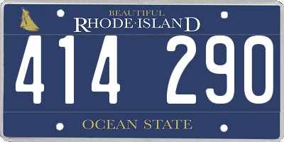 RI license plate 414290