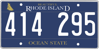 RI license plate 414295