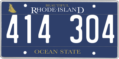RI license plate 414304