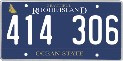 RI license plate 414306