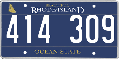 RI license plate 414309