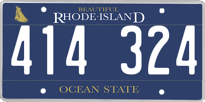 RI license plate 414324
