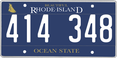 RI license plate 414348