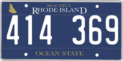 RI license plate 414369