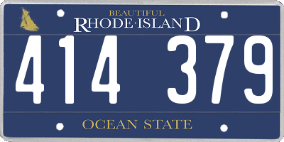 RI license plate 414379