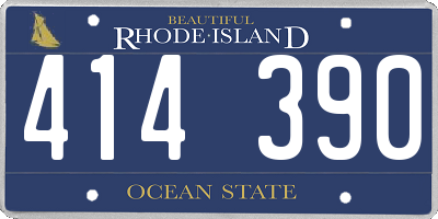 RI license plate 414390