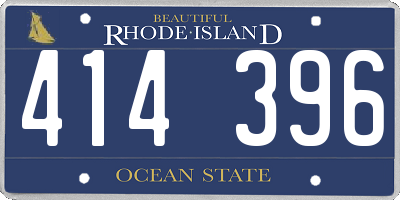 RI license plate 414396