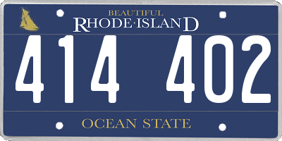 RI license plate 414402