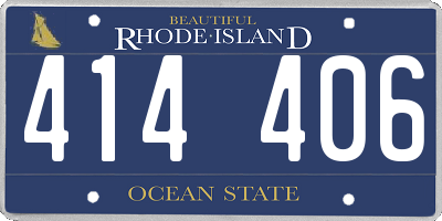 RI license plate 414406