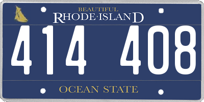 RI license plate 414408