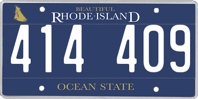 RI license plate 414409