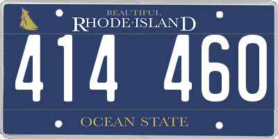 RI license plate 414460