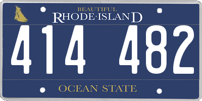 RI license plate 414482