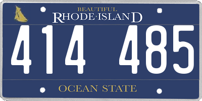 RI license plate 414485