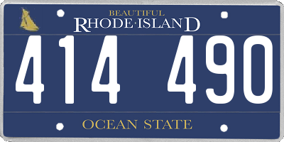 RI license plate 414490