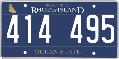 RI license plate 414495