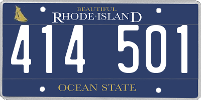 RI license plate 414501
