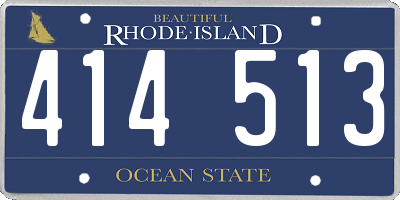 RI license plate 414513