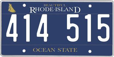 RI license plate 414515
