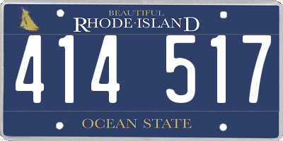 RI license plate 414517