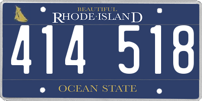 RI license plate 414518
