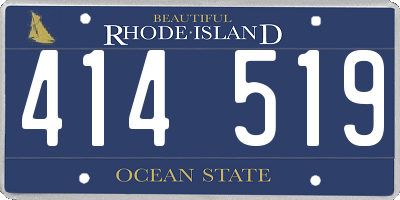 RI license plate 414519