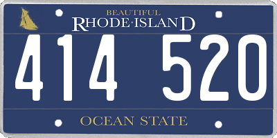 RI license plate 414520