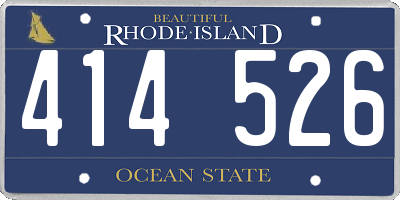RI license plate 414526