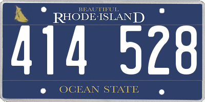 RI license plate 414528