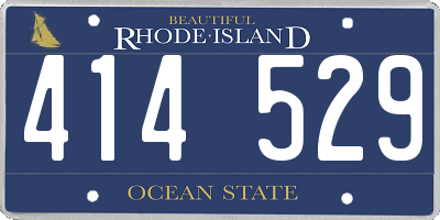 RI license plate 414529
