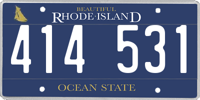 RI license plate 414531
