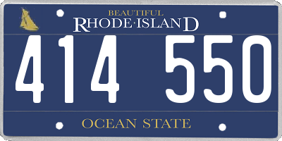 RI license plate 414550