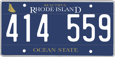 RI license plate 414559
