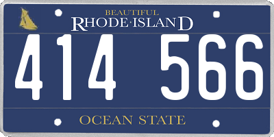 RI license plate 414566