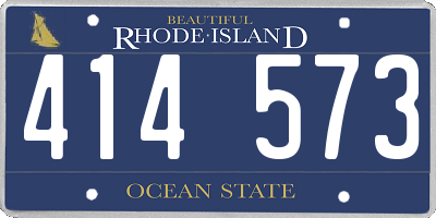 RI license plate 414573
