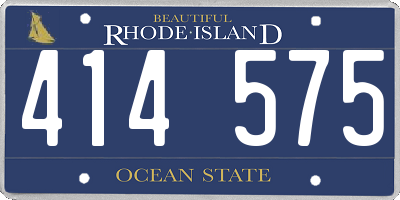 RI license plate 414575