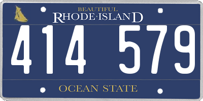RI license plate 414579
