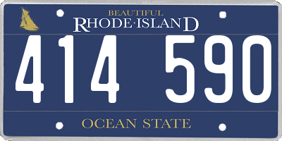 RI license plate 414590