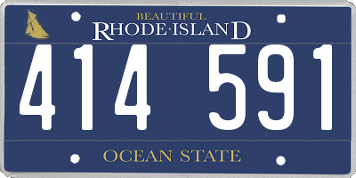 RI license plate 414591