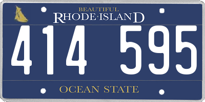 RI license plate 414595